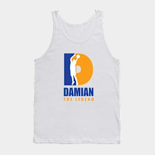 Damian Custom Player Basketball Your Name The Legend Tank Top